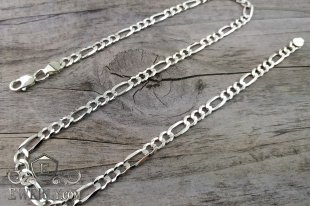 Chain "Figaro" of  silver, фото